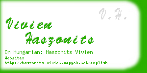 vivien haszonits business card